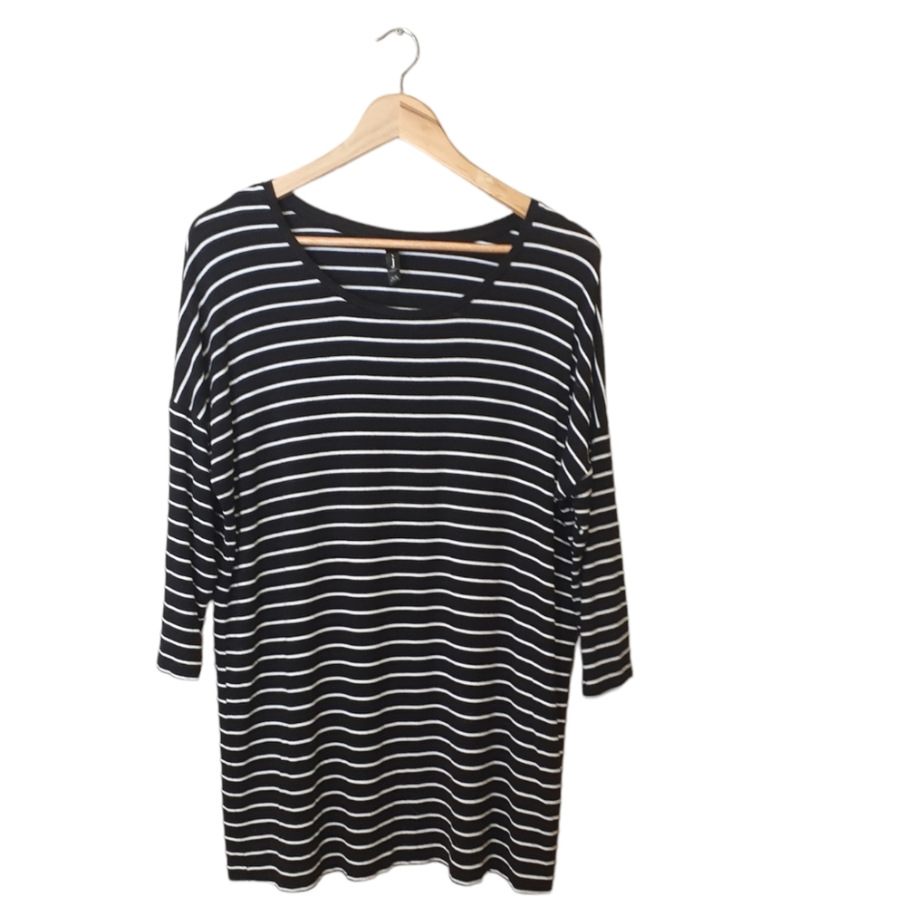 Jess Striped 3/4 Sleeve Top